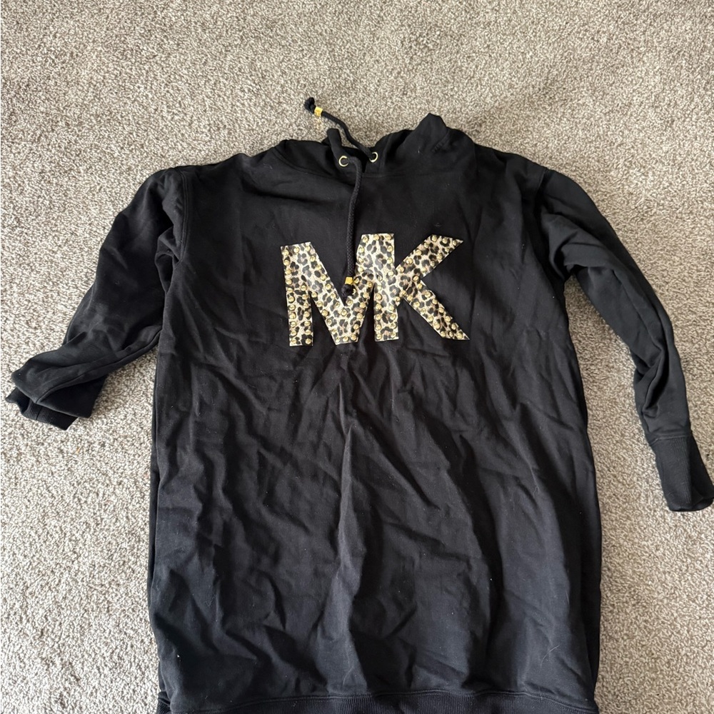 Michael Kors Black Dress with Gold Accents